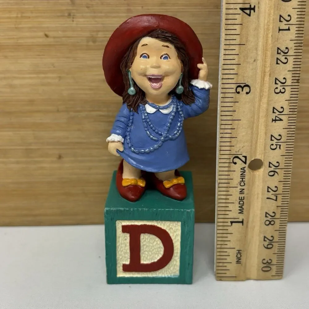 Vintage 1988 Hallmark Building Blocks Letter D Dress Up Your Day With Fun HTF